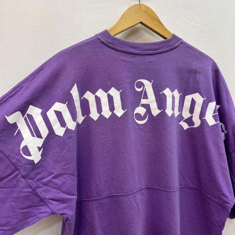 パーム・エンジェルス Palm Angels Tシャツ 半袖 バック ネック ロゴ オーバーサイズ Tシャツ XS 紫 / パープル / purple メンズ USED 古着 中古 50160053