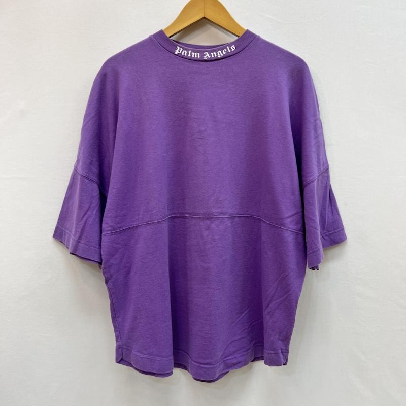 パーム・エンジェルス Palm Angels Tシャツ 半袖 バック ネック ロゴ オーバーサイズ Tシャツ XS 紫 / パープル / purple メンズ USED 古着 中古 50160053