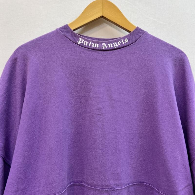 パーム・エンジェルス Palm Angels Tシャツ 半袖 バック ネック ロゴ オーバーサイズ Tシャツ XS 紫 / パープル / purple メンズ USED 古着 中古 50160053