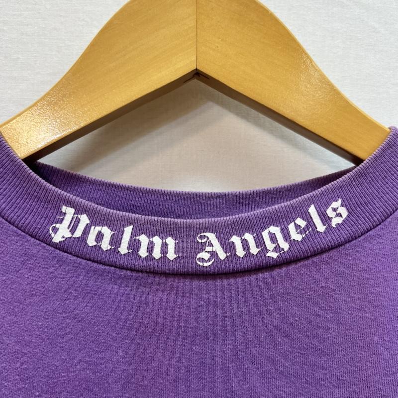 パーム・エンジェルス Palm Angels Tシャツ 半袖 バック ネック ロゴ オーバーサイズ Tシャツ XS 紫 / パープル / purple メンズ USED 古着 中古 50160053