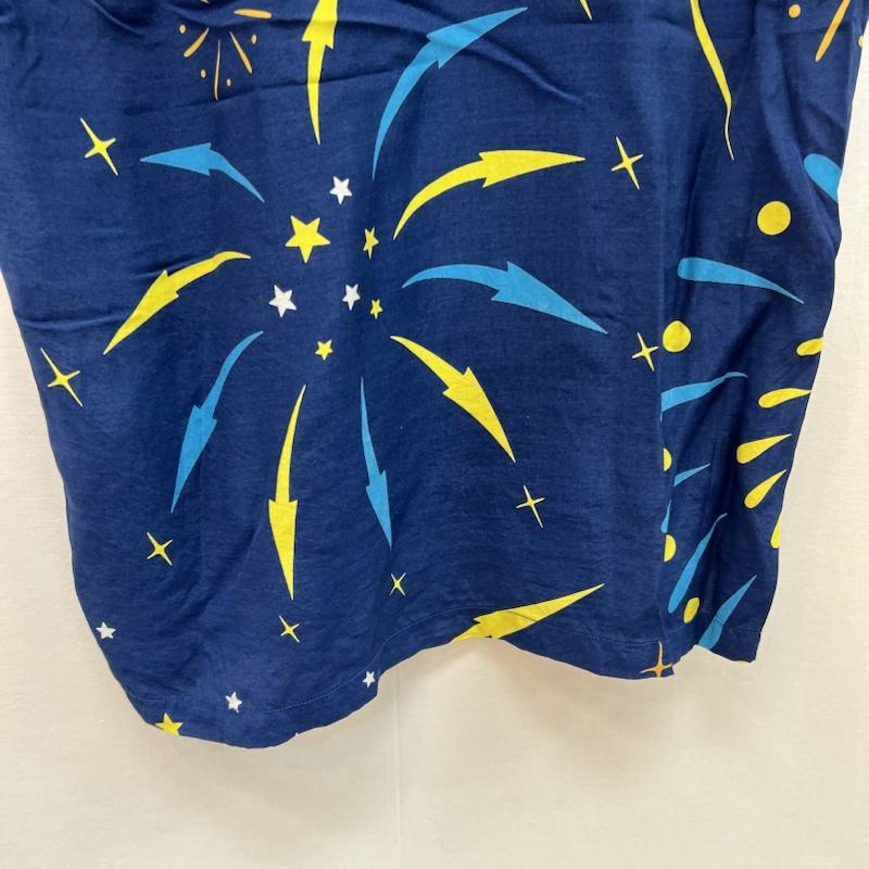 古着 USED シャツ、ブラウス 半袖 Aloha Blossom アロハブロッサム 花火 アロハシャツ 36 紺 / ネイビー / navy メンズ USED 古着 中古 50160056