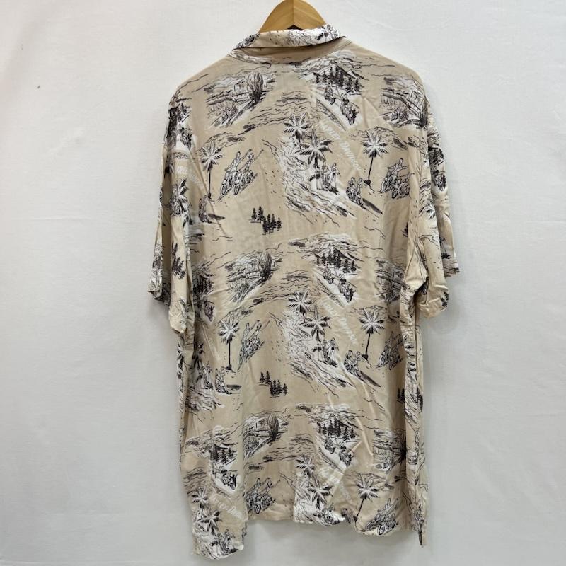 ハーレーダビッドソン Harley-Davidson シャツ、ブラウス 半袖 レーヨン アロハシャツ XL ベージュ / ベージュ / beige メンズ USED 古着 中古 50160058
