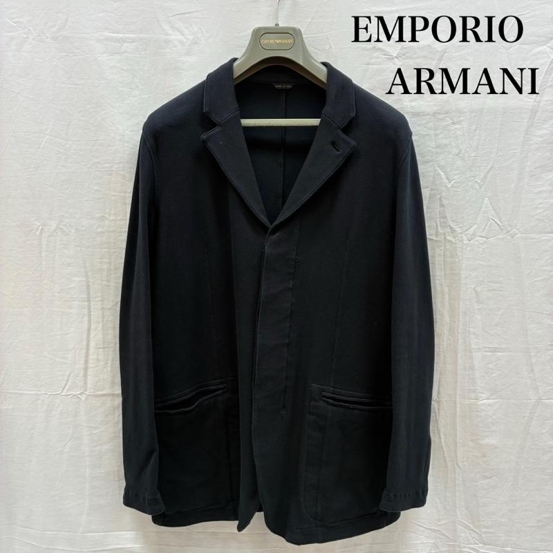 エンポリオアルマーニ EMPORIO ARMANI ジャケット、上着 ジャケット、ブレザー ストレッチ コットン フライフロント 3B テーラード ジャケット 56 - メンズ USED 古着 中古 50160061