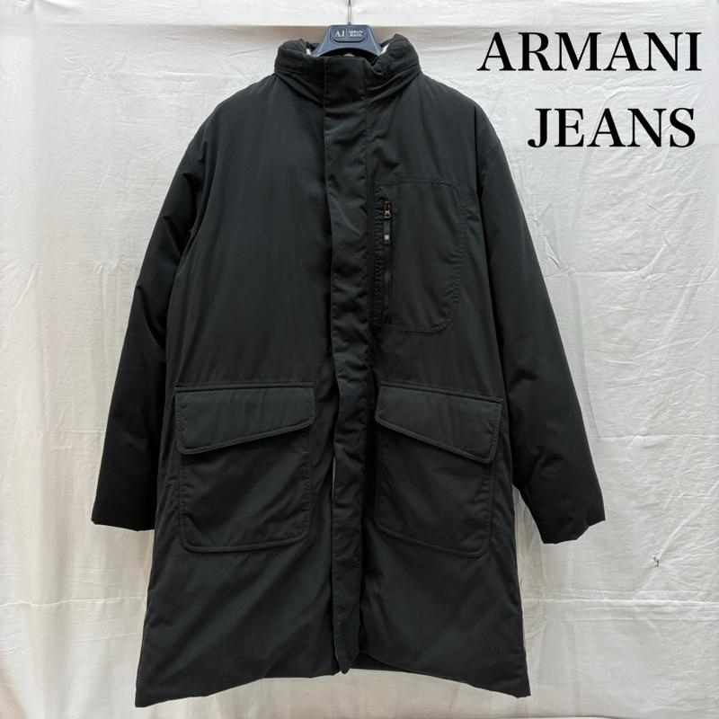 アルマーニ ジーンズ ARMANI JEANS ジャケット、上着 ジャンパー、ブルゾン 中綿 インサレーション ジャケット ロング 2WAY 収納 フード 50 メンズ USED 古着 中古 50160084