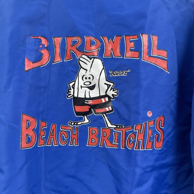バードウェル Birdwell ジャケット、上着 ジャンパー、ブルゾン キャラクター バック プリント 襟付き スナップボタン ジャケット 青 / ブルー / blue メンズ USED 古着 中古 50160091