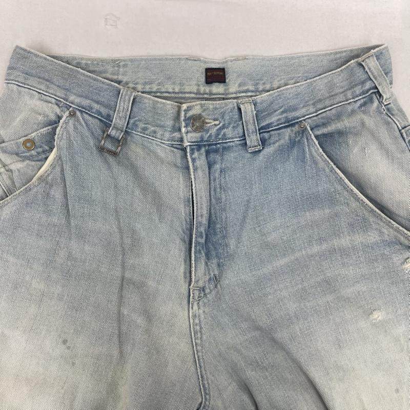 エゴトリッピング EGO TRIPPING パンツ デニム、ジーンズ NEAD DENIM REMAKE ダメージ加工 ストレート デニム パンツ 水色 / ライトブルー / メンズ USED 古着 中古 50160094