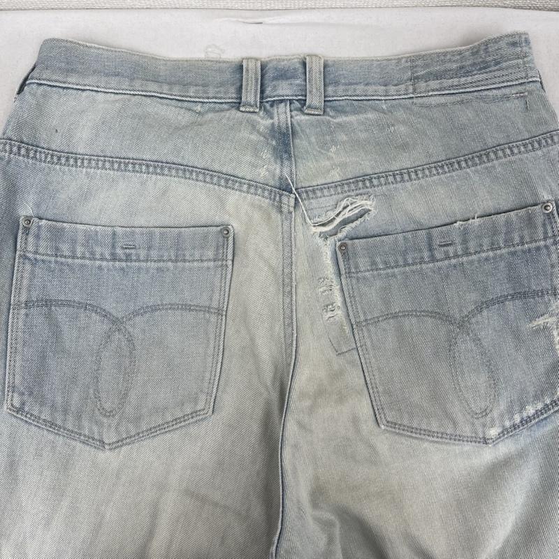 エゴトリッピング EGO TRIPPING パンツ デニム、ジーンズ NEAD DENIM REMAKE ダメージ加工 ストレート デニム パンツ 水色 / ライトブルー / メンズ USED 古着 中古 50160094