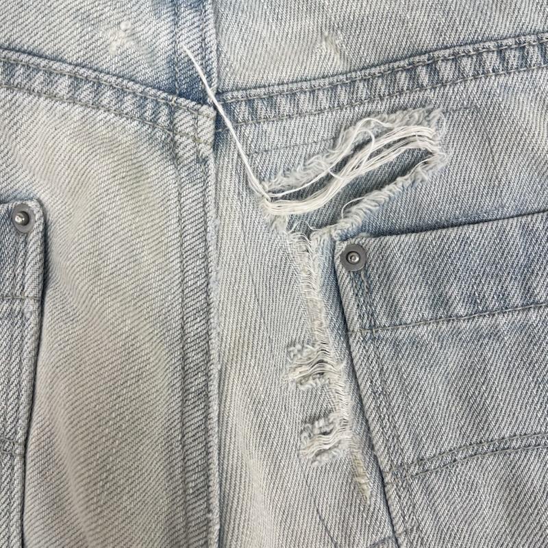 エゴトリッピング EGO TRIPPING パンツ デニム、ジーンズ NEAD DENIM REMAKE ダメージ加工 ストレート デニム パンツ 水色 / ライトブルー / メンズ USED 古着 中古 50160094