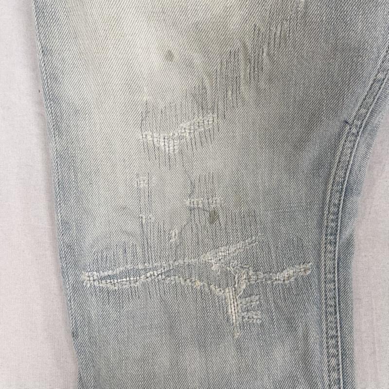 エゴトリッピング EGO TRIPPING パンツ デニム、ジーンズ NEAD DENIM REMAKE ダメージ加工 ストレート デニム パンツ 水色 / ライトブルー / メンズ USED 古着 中古 50160094