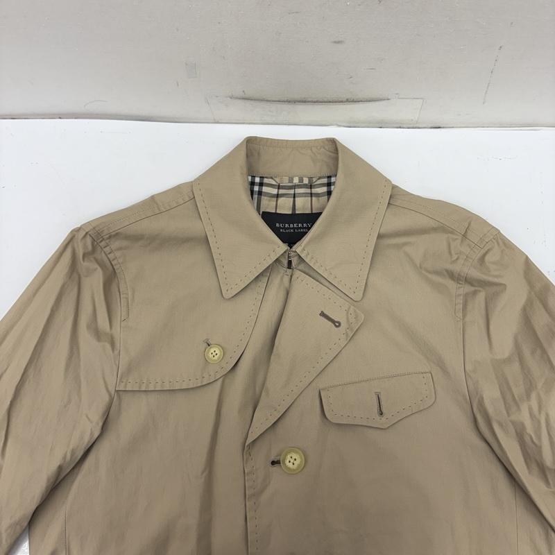 バーバリーブラックレーベル BURBERRY BLACK LABEL コート トレンチコート ミドル丈 裏地 ノバチェック ジャケット トレンチコート BMP43-615-44 M ベージュ / ベージュ / beige メンズ USED 古着 中古 50160103