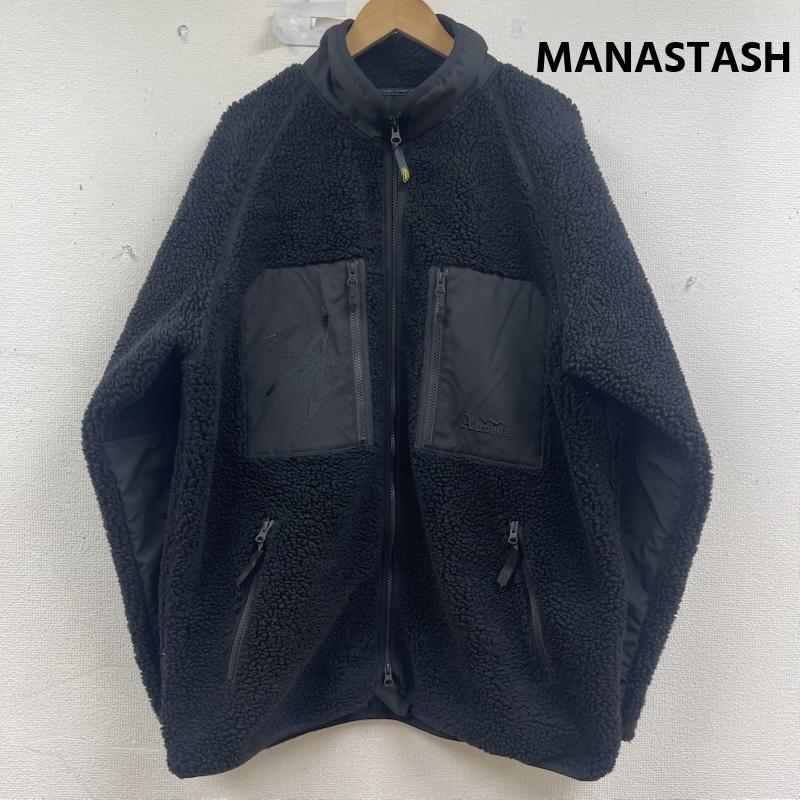 マナスタッシュ MANASTASH ジャケット、上着 ジャンパー、ブルゾン The Almeda Club コラボ ボア ジャケット 792-6152008 XXL 黒 / ブラック / black メンズ USED 古着 中古 50160105