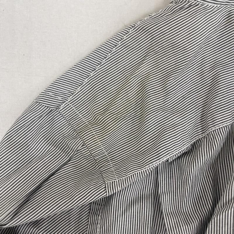 コムデギャルソンオム COMME des GARCONS HOMME シャツ、ブラウス 長袖 日本製 ストライプ 柄 長袖 シャツ ht-b035 XS 灰 / グレー / gray メンズ USED 古着 中古 50160107
