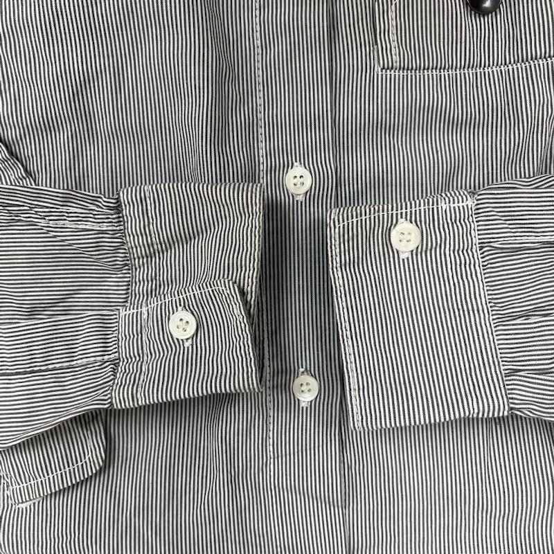 コムデギャルソンオム COMME des GARCONS HOMME シャツ、ブラウス 長袖 日本製 ストライプ 柄 長袖 シャツ ht-b035 XS 灰 / グレー / gray メンズ USED 古着 中古 50160107