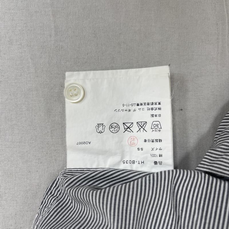 コムデギャルソンオム COMME des GARCONS HOMME シャツ、ブラウス 長袖 日本製 ストライプ 柄 長袖 シャツ ht-b035 XS 灰 / グレー / gray メンズ USED 古着 中古 50160107