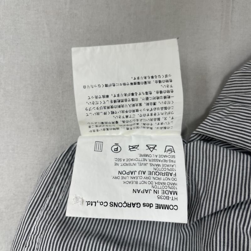 コムデギャルソンオム COMME des GARCONS HOMME シャツ、ブラウス 長袖 日本製 ストライプ 柄 長袖 シャツ ht-b035 XS 灰 / グレー / gray メンズ USED 古着 中古 50160107
