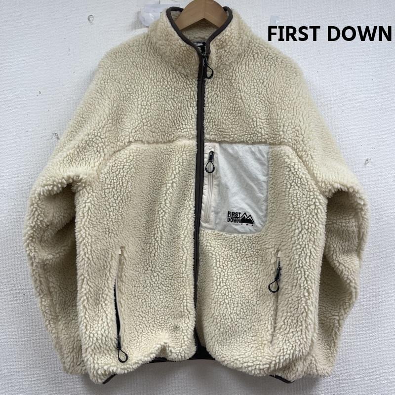 ファーストダウン FIRST DOWN ジャケット、上着 ジャンパー、ブルゾン BOA FLEECE JKT ジップアップ アウター f742015 L オフホワイト / オフホワイト / メンズ USED 古着 中古 50160109
