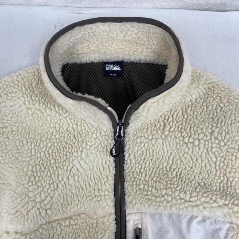 ファーストダウン FIRST DOWN ジャケット、上着 ジャンパー、ブルゾン BOA FLEECE JKT ジップアップ アウター f742015 L オフホワイト / オフホワイト / メンズ USED 古着 中古 50160109