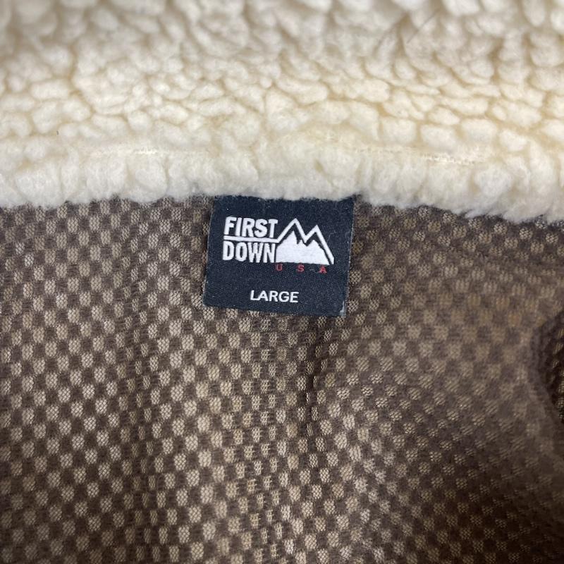 ファーストダウン FIRST DOWN ジャケット、上着 ジャンパー、ブルゾン BOA FLEECE JKT ジップアップ アウター f742015 L オフホワイト / オフホワイト / メンズ USED 古着 中古 50160109