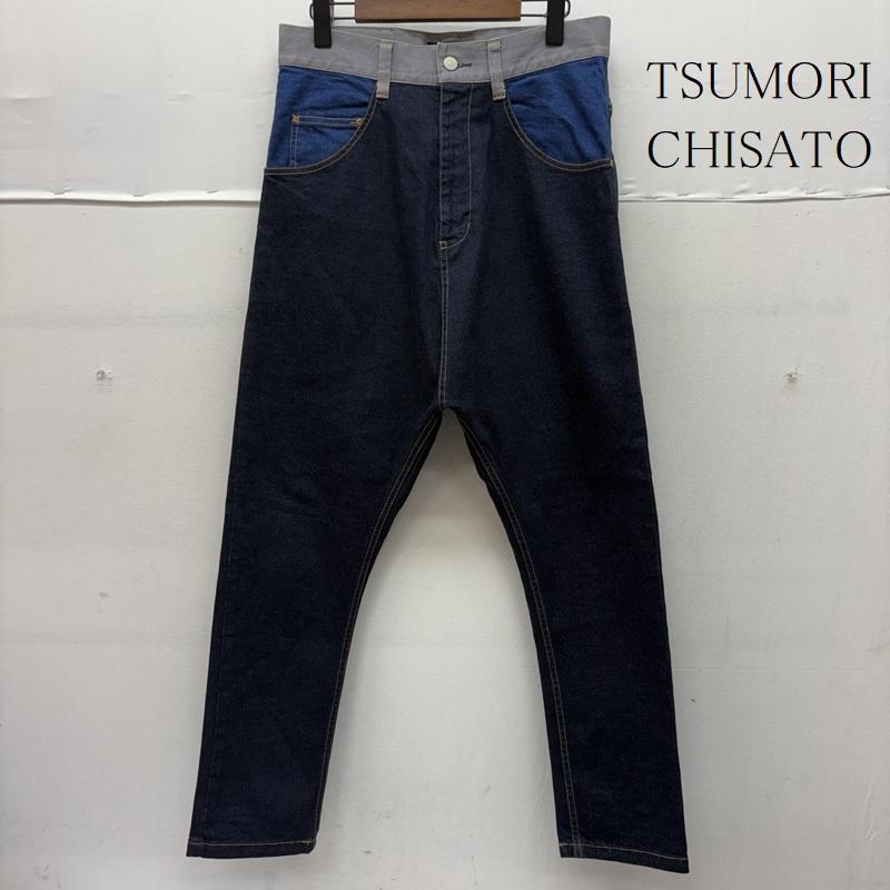 ツモリチサト TSUMORI CHISATO パンツ デニム、ジーンズ 16SS トロワデニム サルエル デニム パンツ TM61FF709 1 青 / ブルー / blue メンズ USED 古着 中古 50160110