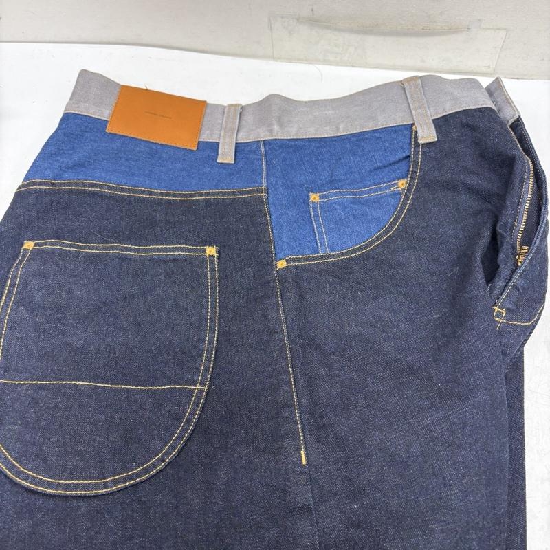 ツモリチサト TSUMORI CHISATO パンツ デニム、ジーンズ 16SS トロワデニム サルエル デニム パンツ TM61FF709 1 青 / ブルー / blue メンズ USED 古着 中古 50160110