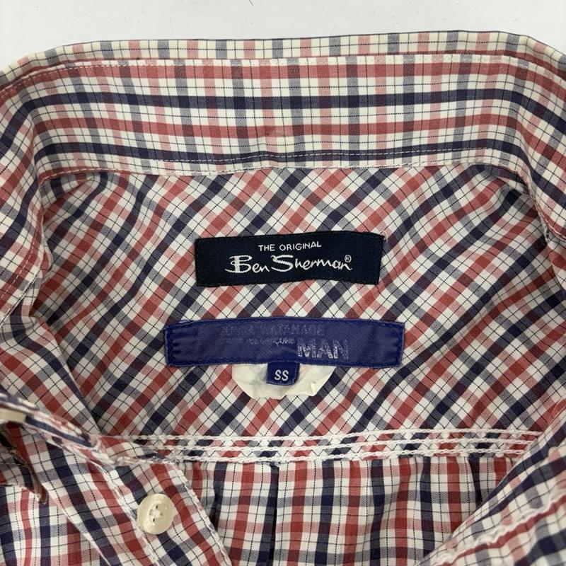 ジュンヤワタナベマン JUNYA WATANABE MAN シャツ、ブラウス 半袖 06ss Ben herman ジッパー ポケット パッカリング チェック 半袖 シャツ WQ-B037 XS 白 / ホワイト / white X 赤 / レッド / red X 青 / ブルー / blue メンズ USED 古着 中古 50160112