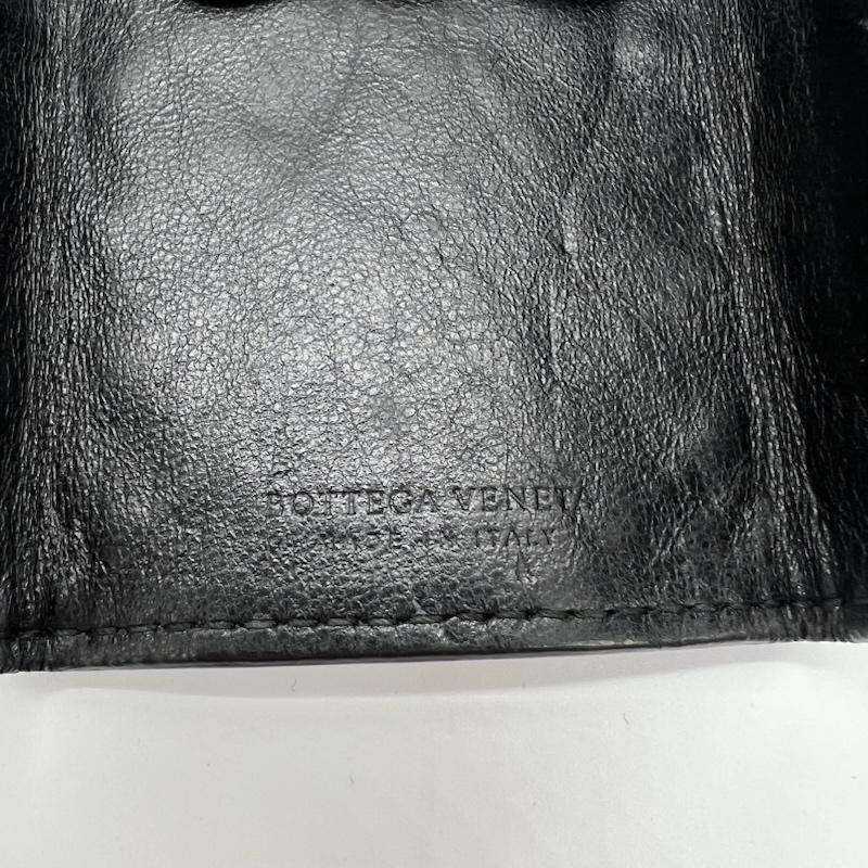 ボッテガヴェネタ BOTTEGA VENETA キーケース キーケース イントレチャート 編み込み レザー キーケース - 黒 / ブラック / black メンズ USED 古着 中古 50160123