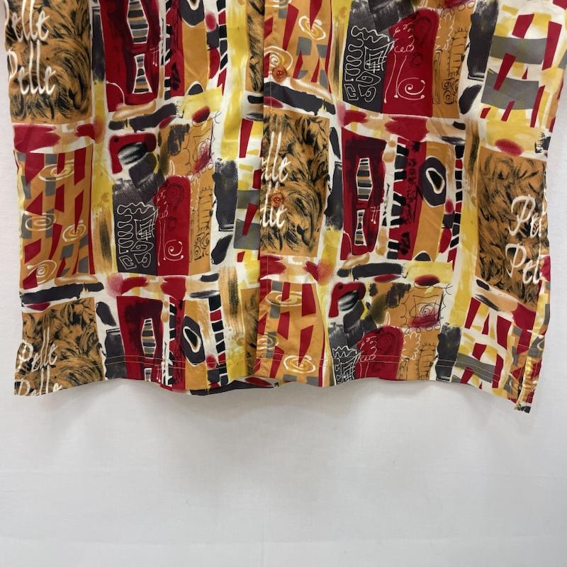 ペレペレ PELLEPELLE シャツ、ブラウス 半袖 90s 00s 総柄 半袖 シャツ XL 赤 / レッド / red X 黄 / イエロー / yellow X 橙 / オレンジ / orange X 黒 / ブラック / black X 茶 / ブラウン / brown メンズ USED 古着 中古 50160129