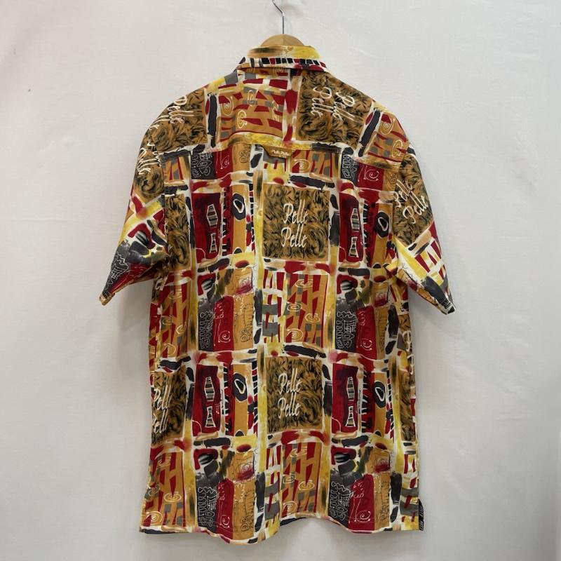 ペレペレ PELLEPELLE シャツ、ブラウス 半袖 90s 00s 総柄 半袖 シャツ XL 赤 / レッド / red X 黄 / イエロー / yellow X 橙 / オレンジ / orange X 黒 / ブラック / black X 茶 / ブラウン / brown メンズ USED 古着 中古 50160129