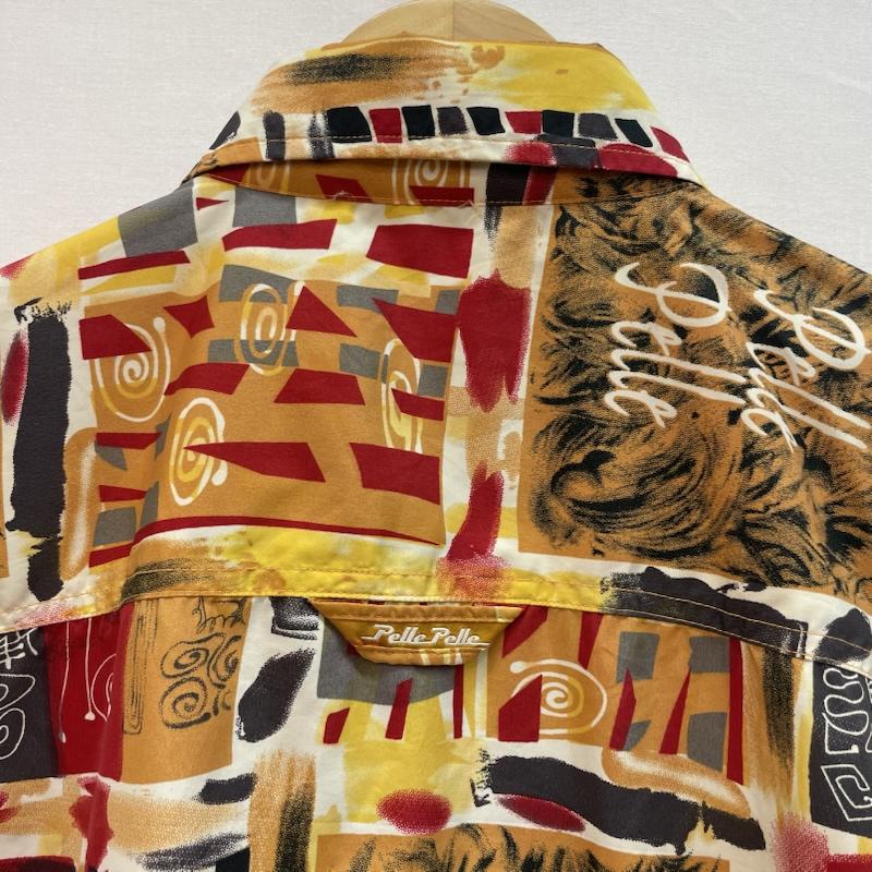 ペレペレ PELLEPELLE シャツ、ブラウス 半袖 90s 00s 総柄 半袖 シャツ XL 赤 / レッド / red X 黄 / イエロー / yellow X 橙 / オレンジ / orange X 黒 / ブラック / black X 茶 / ブラウン / brown メンズ USED 古着 中古 50160129