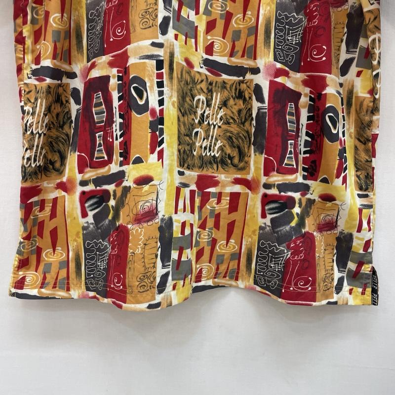 ペレペレ PELLEPELLE シャツ、ブラウス 半袖 90s 00s 総柄 半袖 シャツ XL 赤 / レッド / red X 黄 / イエロー / yellow X 橙 / オレンジ / orange X 黒 / ブラック / black X 茶 / ブラウン / brown メンズ USED 古着 中古 50160129