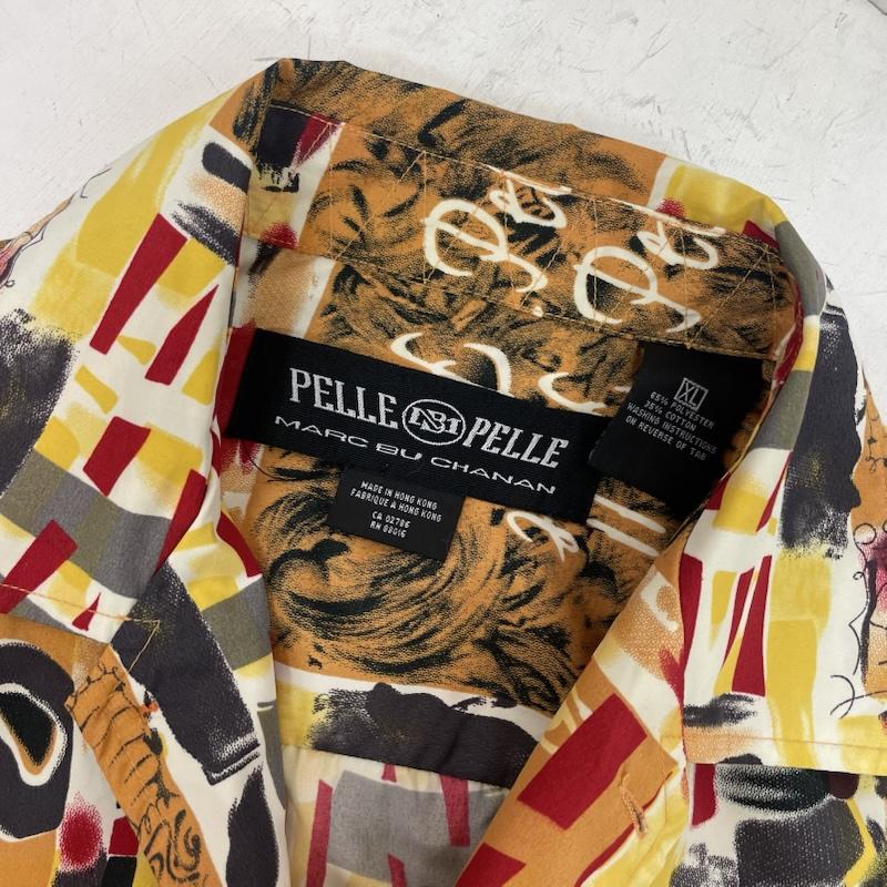 ペレペレ PELLEPELLE シャツ、ブラウス 半袖 90s 00s 総柄 半袖 シャツ XL 赤 / レッド / red X 黄 / イエロー / yellow X 橙 / オレンジ / orange X 黒 / ブラック / black X 茶 / ブラウン / brown メンズ USED 古着 中古 50160129