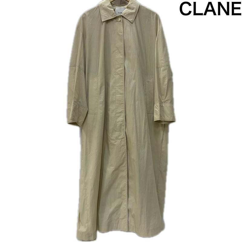 クラネ CLANE コート コート一般 10101-0042 LIGHT FEEL SINGLE COAT ライトフィールシングルコート アイボリー 1 無地 アイボリー / アイボリー / レディース USED 古着 中古 50160137