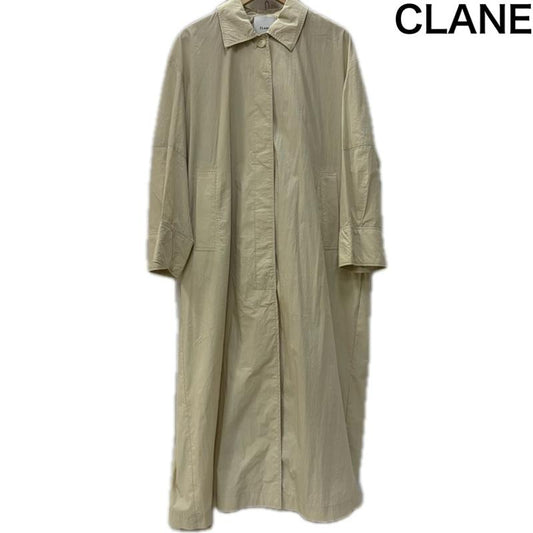 クラネ CLANE コート コート一般 10101-0042 LIGHT FEEL SINGLE COAT ライトフィールシングルコート アイボリー 1 無地 アイボリー / アイボリー / レディース USED 古着 中古 50160137
