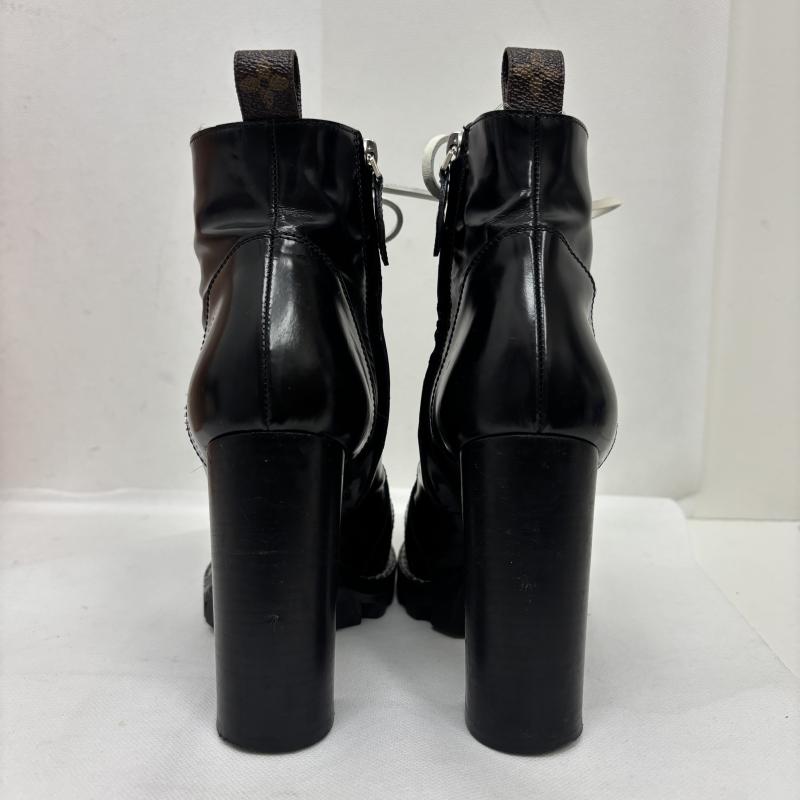 ルイヴィトン LOUIS VUITTON ブーツ ショートブーツ スタートレイル アンクルブーツ サイドジップ サイズ 38 - レディース USED 古着 中古 50160138