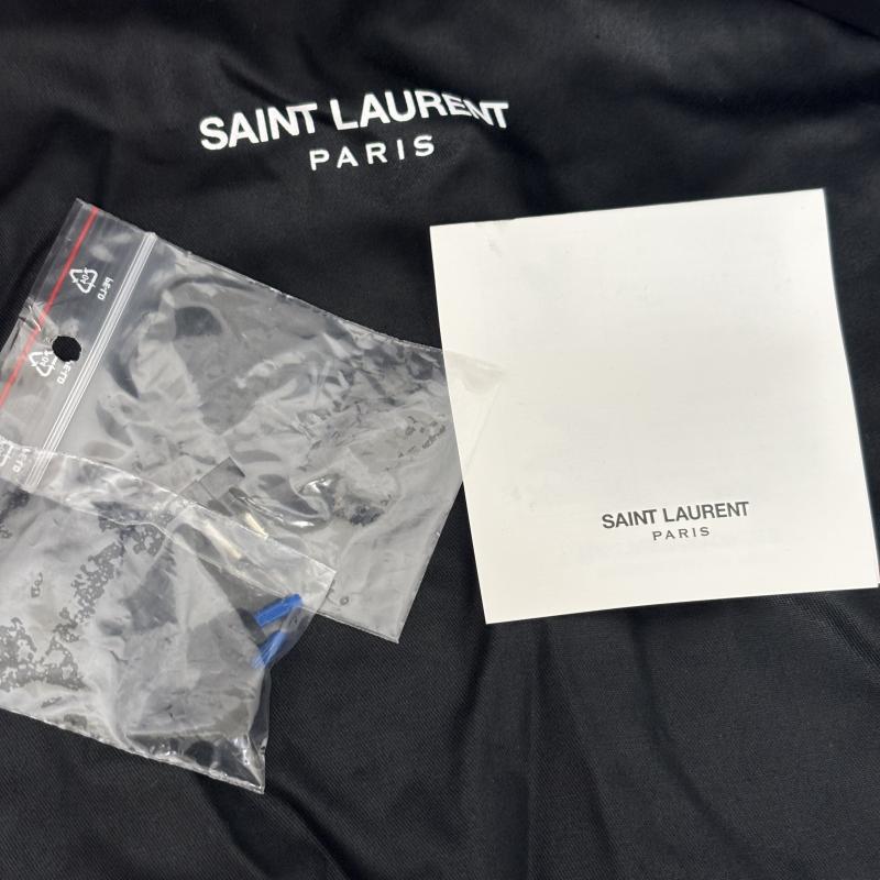 サンローランパリ SAINT LAURENT PARIS パンプス パンプス ブラックレザー スタッズ トリビュート プラットフォーム サンダル ヒール サイズ 38 - 黒 / ブラック / black レディース USED 古着 中古 50160141