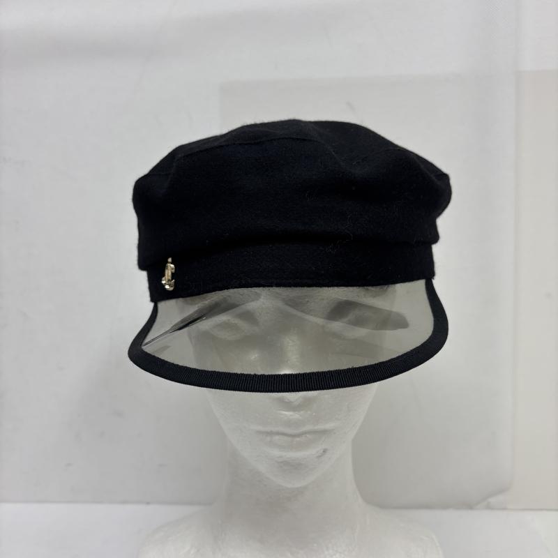 ジミーチュウ JIMMY CHOO 帽子 ハット キャスケット バレー帽 ハット ブラック 黒 / ブラック / black レディース USED 古着 中古 50160146