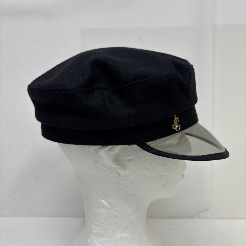 ジミーチュウ JIMMY CHOO 帽子 ハット キャスケット バレー帽 ハット ブラック 黒 / ブラック / black レディース USED 古着 中古 50160146