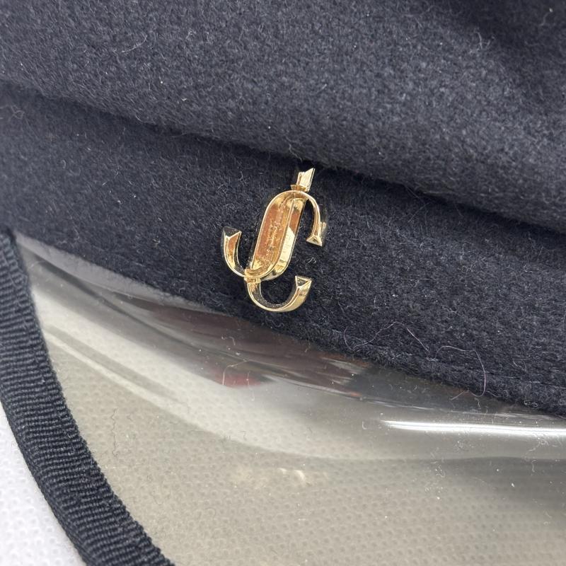 ジミーチュウ JIMMY CHOO 帽子 ハット キャスケット バレー帽 ハット ブラック 黒 / ブラック / black レディース USED 古着 中古 50160146
