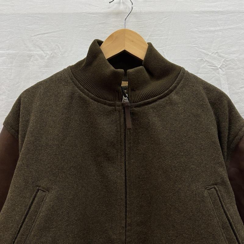 ナイジェルケーボン Nigel Cabourn ジャケット、上着 ジャンパー、ブルゾン ウール ホースハイドレザー コンビ タンカース ミリタリー ジャケット 8049-00-30004 50 メンズ USED 古着 中古 50160158