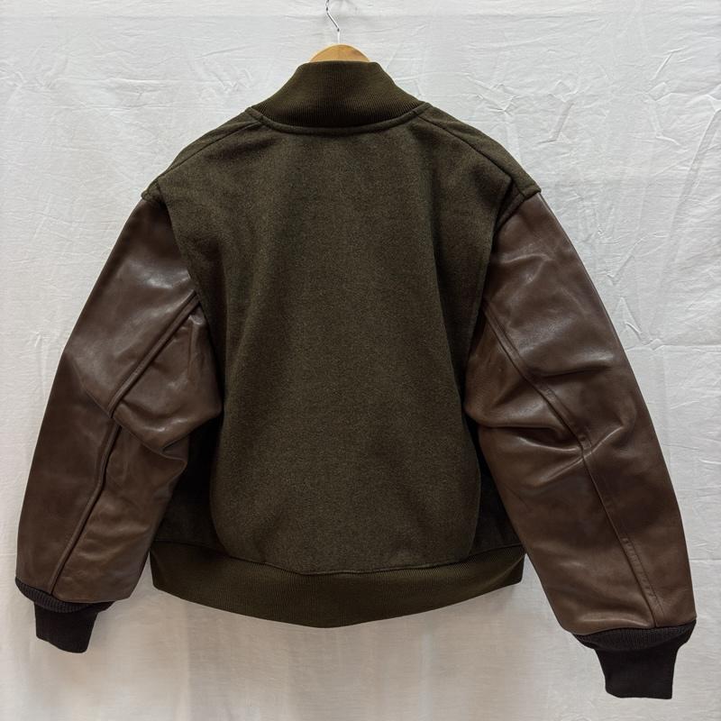 ナイジェルケーボン Nigel Cabourn ジャケット、上着 ジャンパー、ブルゾン ウール ホースハイドレザー コンビ タンカース ミリタリー ジャケット 8049-00-30004 50 メンズ USED 古着 中古 50160158