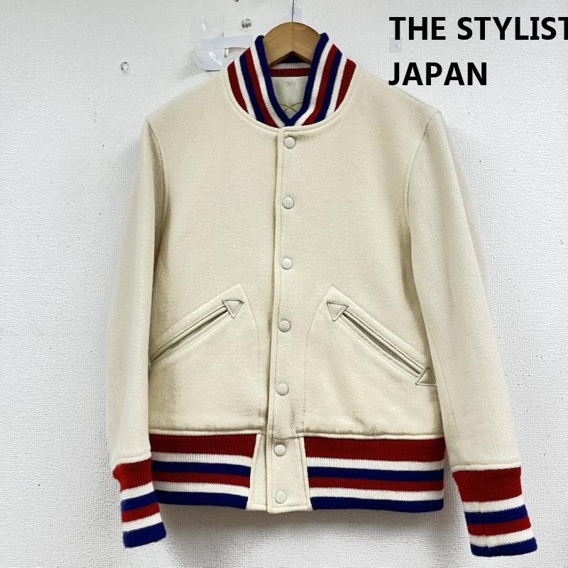 ザスタイリストジャパン The Stylist Japan ジャケット、上着 ジャケット、ブレザー スタジアム ジャケット アワードジャケット 裏地 刺繍 XS ロゴ、文字 オフホワイト / オフホワイト / メンズ USED 古着 中古 50160160