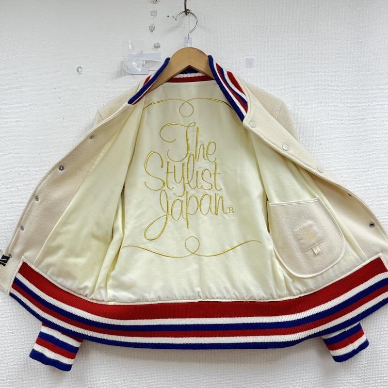 ザスタイリストジャパン The Stylist Japan ジャケット、上着 ジャケット、ブレザー スタジアム ジャケット アワードジャケット 裏地 刺繍 XS ロゴ、文字 オフホワイト / オフホワイト / メンズ USED 古着 中古 50160160