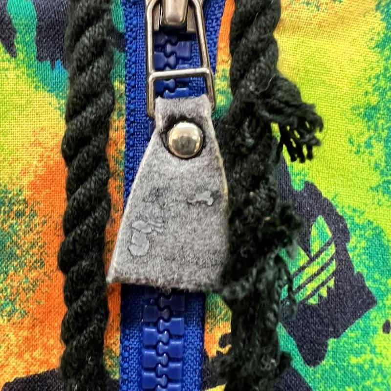 アディダス adidas ジャケット、上着 ジャンパー、ブルゾン 80s 90s デサント 薄手コットン 総柄 フーデッドジャケット L マルチカラー / マルチカラー / multicolor メンズ USED 古着 中古 50160177