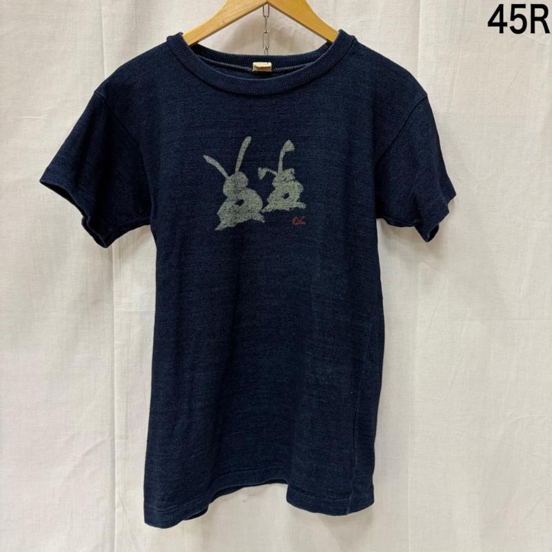 フォーティーファイブアールピーエム 45RPM Tシャツ 半袖 藍染Tシャツ うさぎ インディゴ染め blue SIZE:1 S インディゴ / インディゴ / Indigo レディース USED 古着 中古 50160179