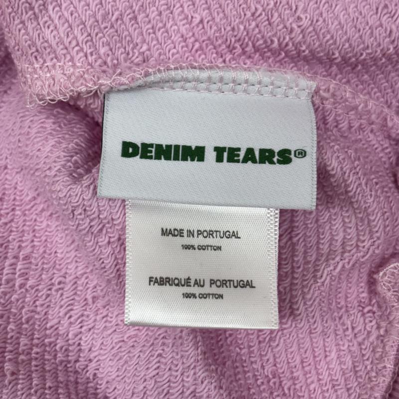 デニムティアーズ DENIM TEARS パーカー 長袖 Cotton Wreath Hoodie フラワー プリント スウェット プルオーバー パーカ L 桃 / ピンク / pink メンズ USED 古着 中古 50160181