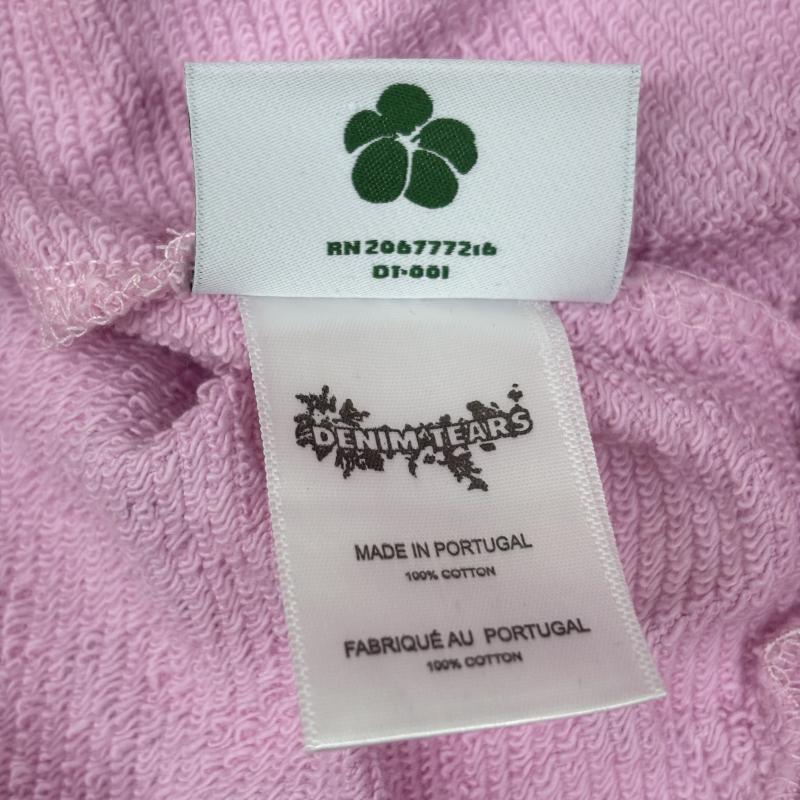 デニムティアーズ DENIM TEARS パーカー 長袖 Cotton Wreath Hoodie フラワー プリント スウェット プルオーバー パーカ L 桃 / ピンク / pink メンズ USED 古着 中古 50160181