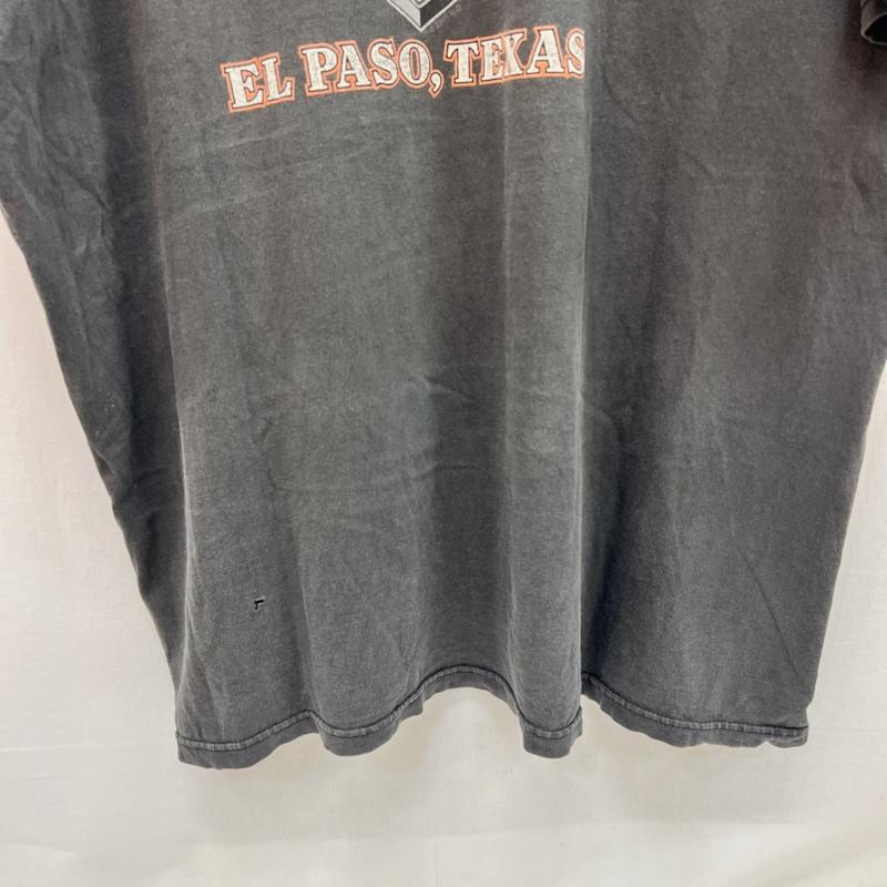ハーレーダビッドソン Harley-Davidson Tシャツ 半袖 00s USA製 星条旗 ロゴ ヴィンテージ Tシャツ フェード XXXL - 黒 / ブラック / black メンズ USED 古着 中古 50160183