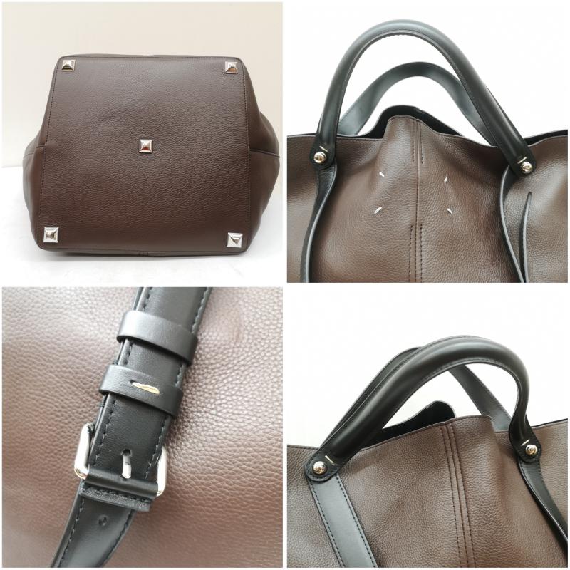 メゾン マルジェラ Maison Margiela トートバッグ トートバッグ 25ss Dress-age ドレサージュ ラージ 2way レザー バッグ - 茶 / ブラウン / brown メンズ USED 古着 中古 50160189
