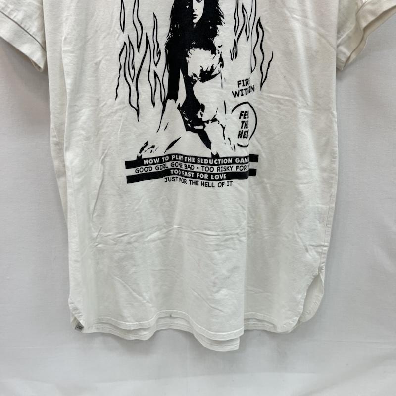 ヒステリックグラマー HYSTERIC GLAMOUR Tシャツ 半袖 ガールプリント Tシャツ ワンピース 01202CO01 FREE 白 / ホワイト / white レディース USED 古着 中古 50160197