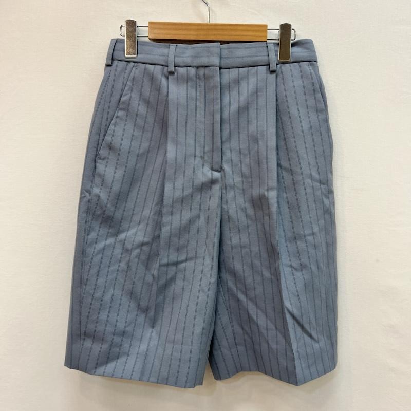 アクネストゥディオズ Acne Studios パンツ ショートパンツ FN-WN-SHOR000038 ストライプ タック ショートパンツ 34 青 / ブルー / blue レディース USED 古着 中古 50160206